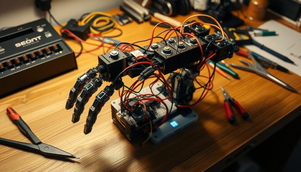 how to make robotic arm using servo motor